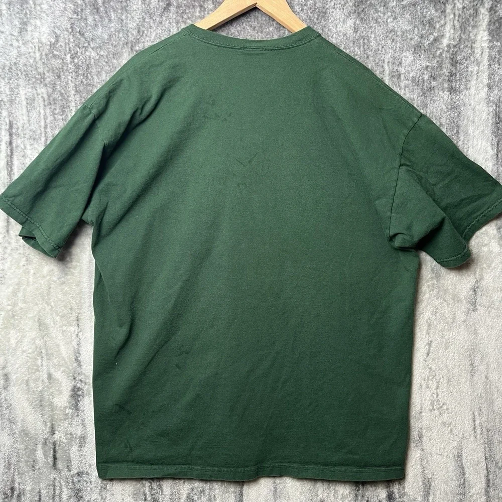 Vintage 90s Marvin the Martian Looney Tunes Alien T Shirt Warner Bros Green 2XL - Picture 5 of 5